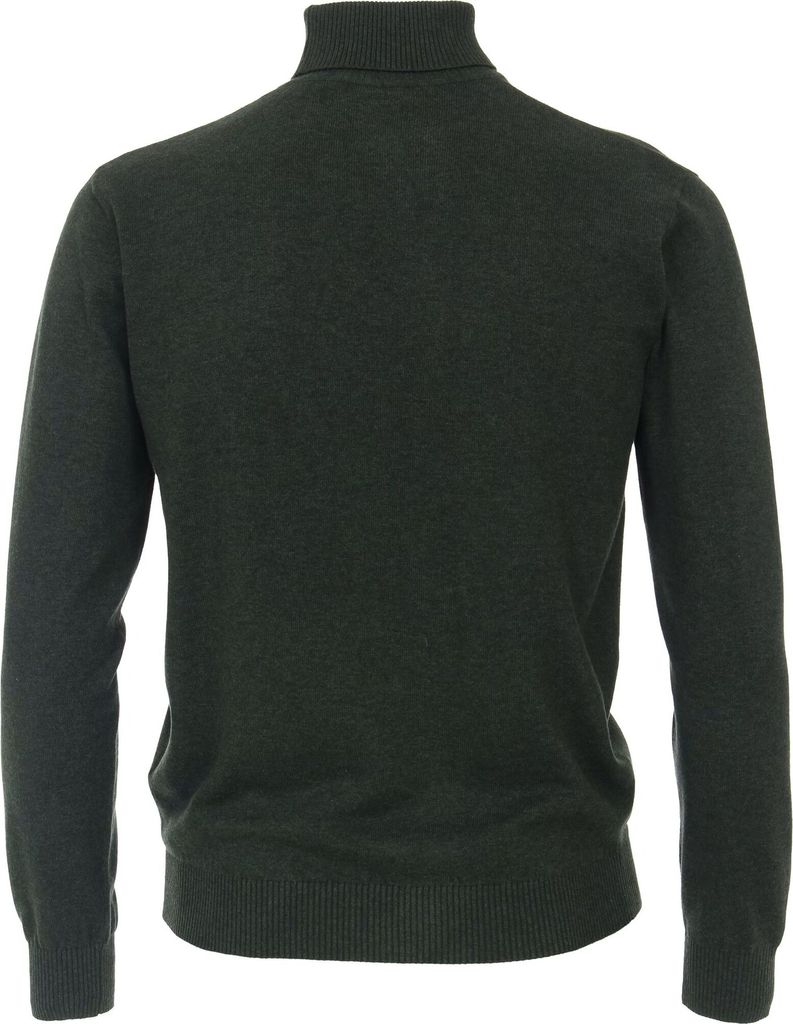 Herren Rollkappenpullover 1/4 Zip - Warmer Strickpullover Für Winter