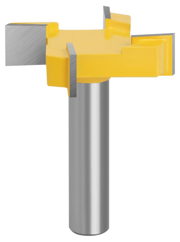 Planfräser, Schlitzfräser, 8-mm-Schaft-T-Klinge, 8-mm-Fräser, für Türen, Tische, Regale, Wände und mehr, STOL