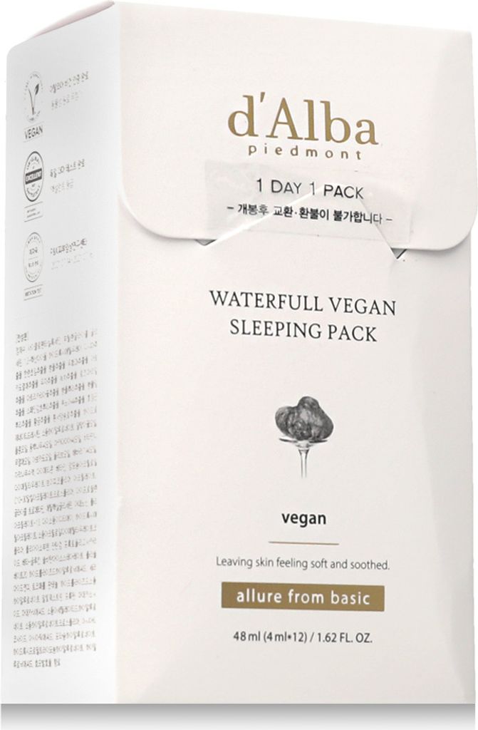 d'Alba Waterfull Vegan Sleeping Pack 12 x 4 ml Produktbild 