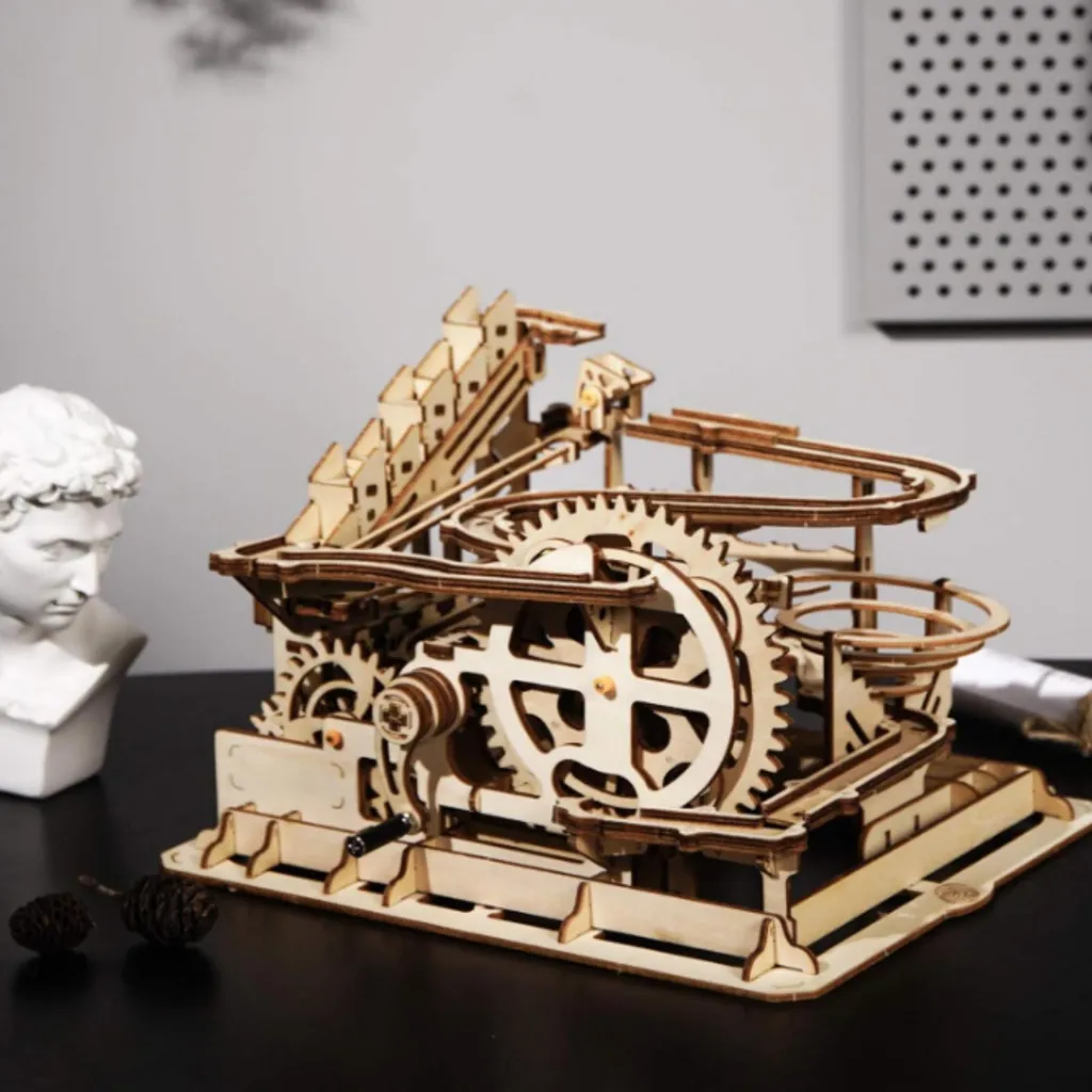 Circuit à billes Marble Run en bois 3D - Maquette mécanique de 254 pièces