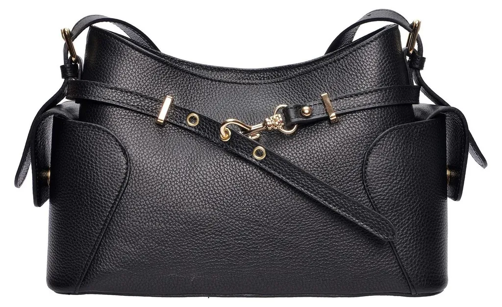 Sac bandoulière Roberta M RM 1008T sécurisé et spacieux en noir Nero