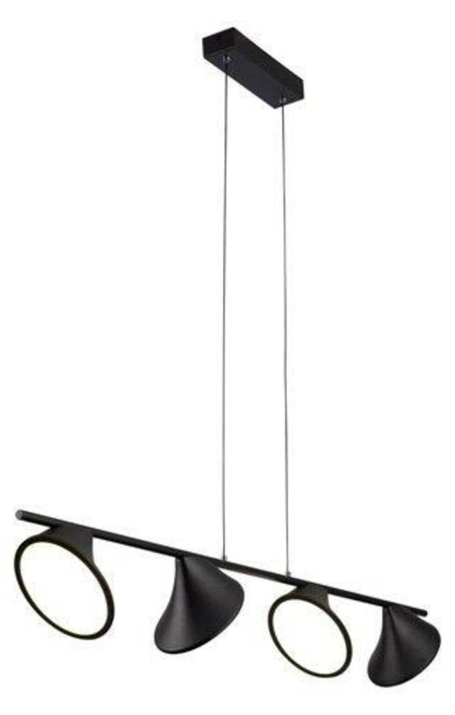 AZzardo LED-Pendelleuchte Clamor schwarz AZ2696 40W 2800lm 3000K IP20 100cm schwarz