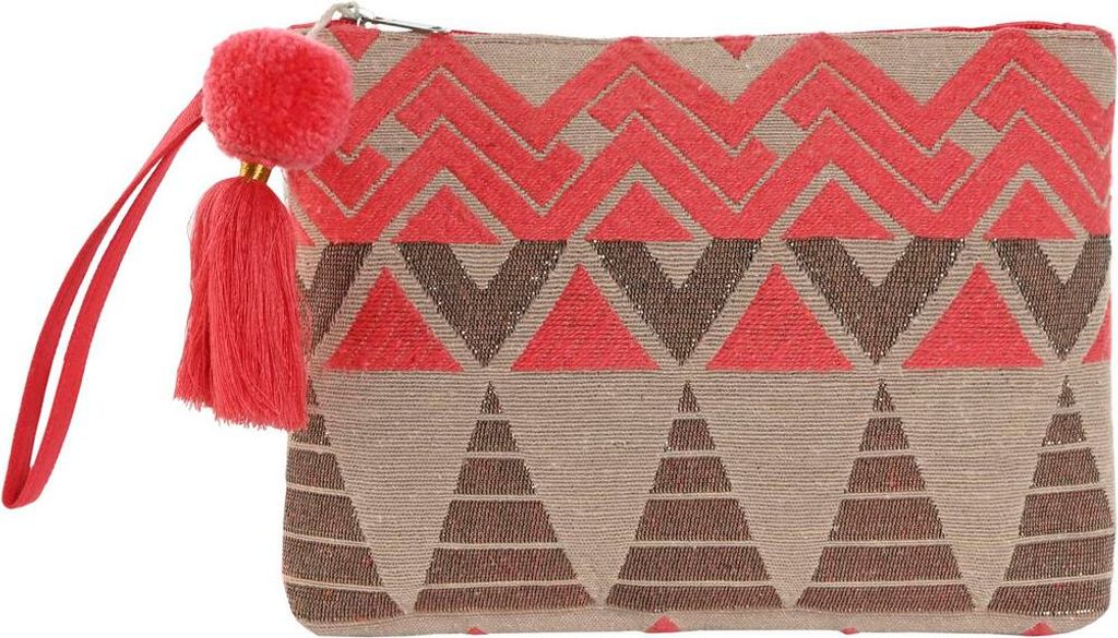 Reise-Toilettentasche Home ESPRIT Beige Pink 26 x 2 x 19 cm