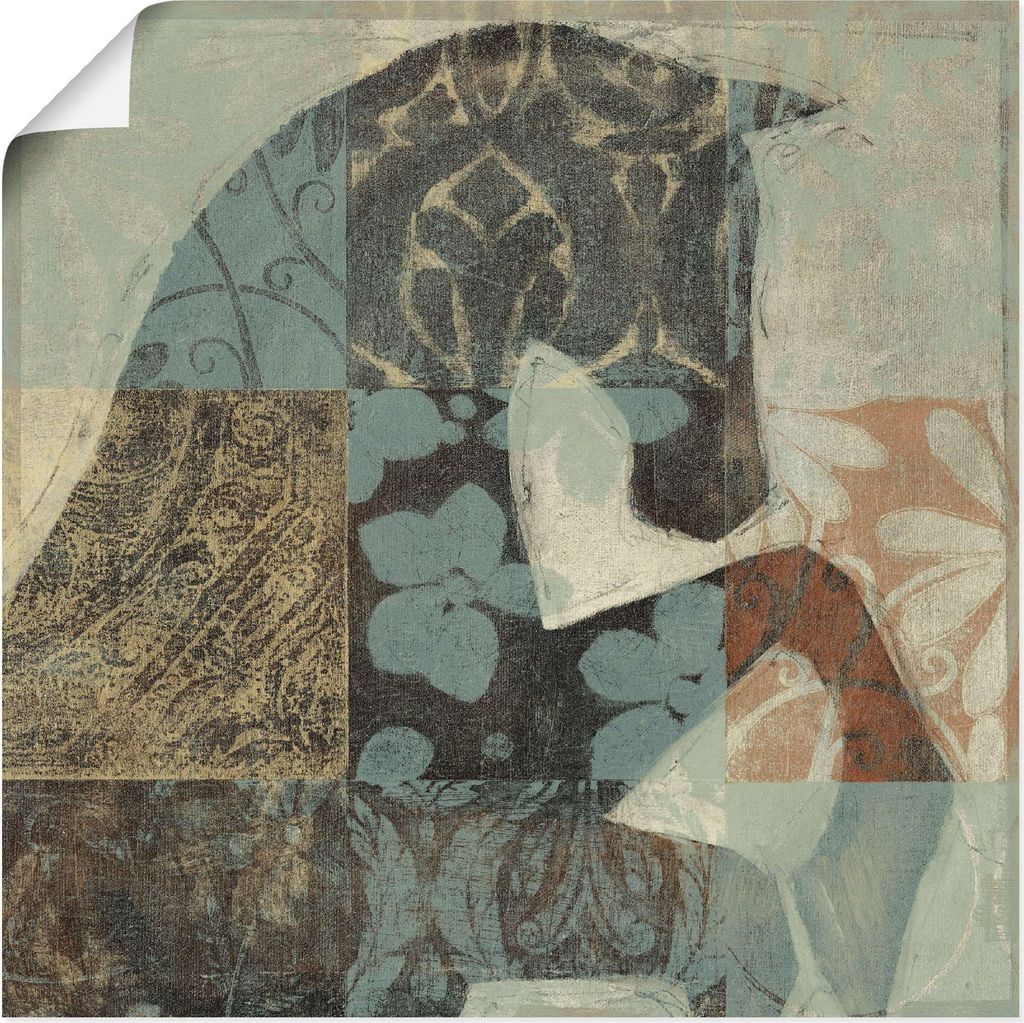 ARTland Poster Gemustertes Pferd II Größe: 50x50 cm