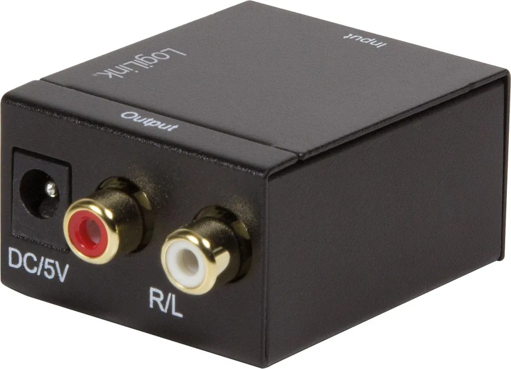 Convertisseur Audio Toslink et Coaxial vers RCA avec Boîtier Blindé