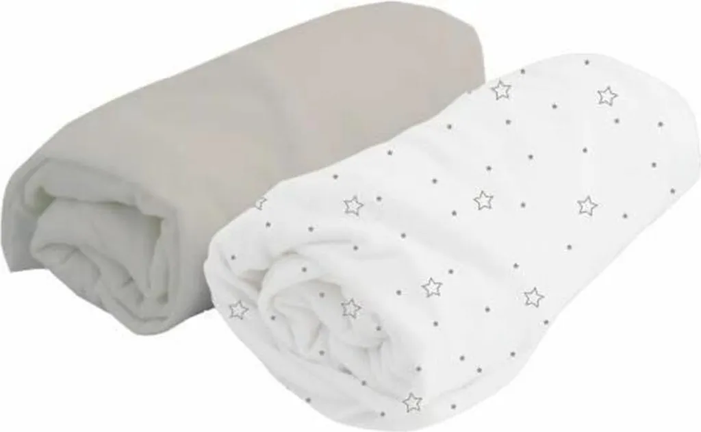 Drap housse bébé Domiva Doux Nid blanc 70 x 140 cm en coton doux