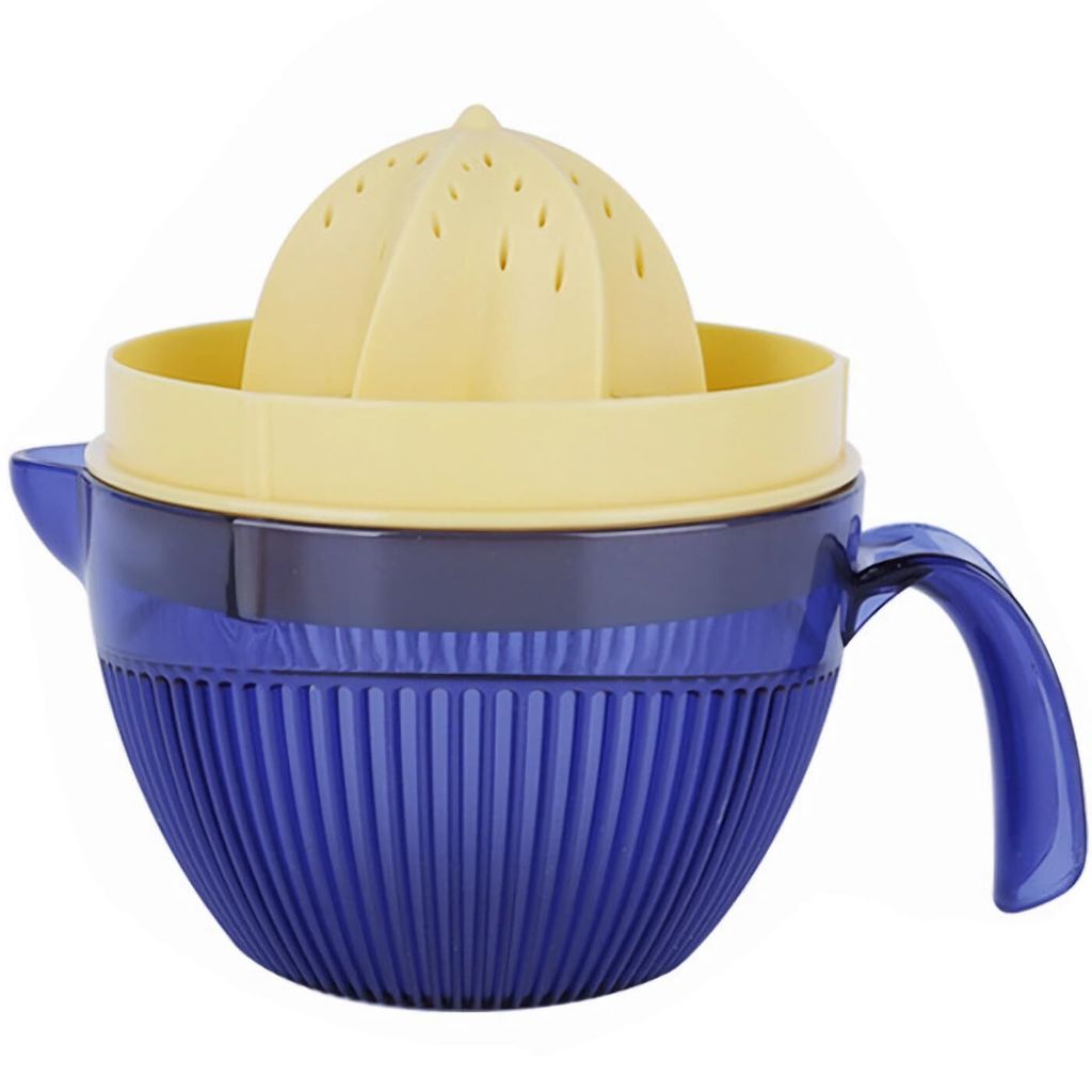 Manuelle Saftpresse – Kompakter Zitrusentsafter für Orangen & Zitronen, ideal für frischen Saft zu Hause, beim Camping oder unterwegs.