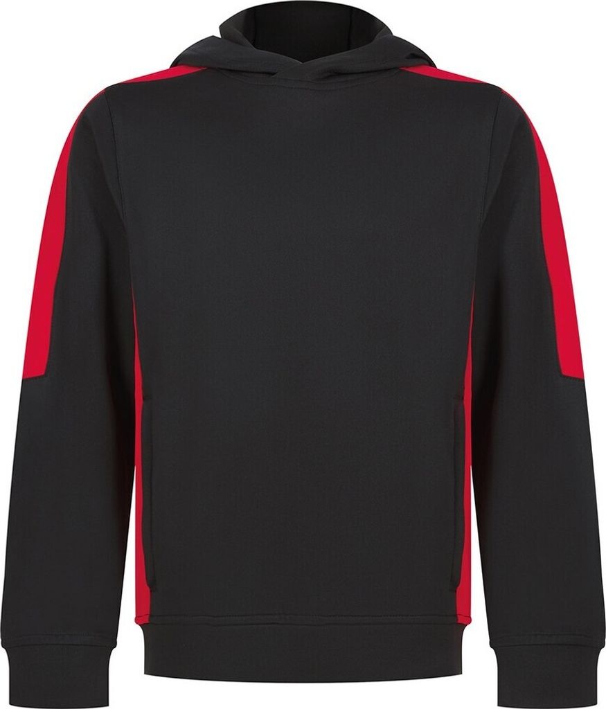 Finden & Hales - "Team" Kapuzenpullover für Kinder PC6630 (158) (Schwarz/Rot)