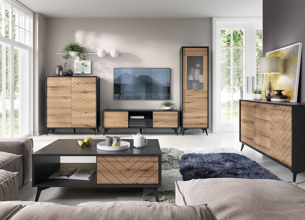 Wohnzimmer-set DIAMOND 1 TV-Schrank RTV 154 + Couchtisch Produktbild 