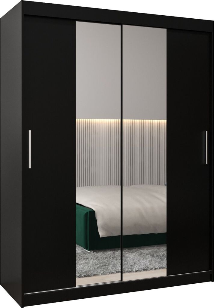 Kleiderschrank, Schiebetürenschrank Schlafzimmer, Schrank mit Spiegel TOKYO 1 150 cm