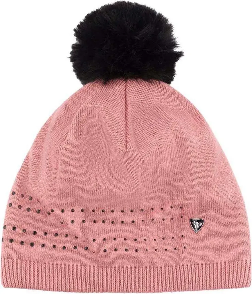 Bonnet Ski Femme Rossignol Lena Rose - Idéal pour Station et Sport d'Hiver