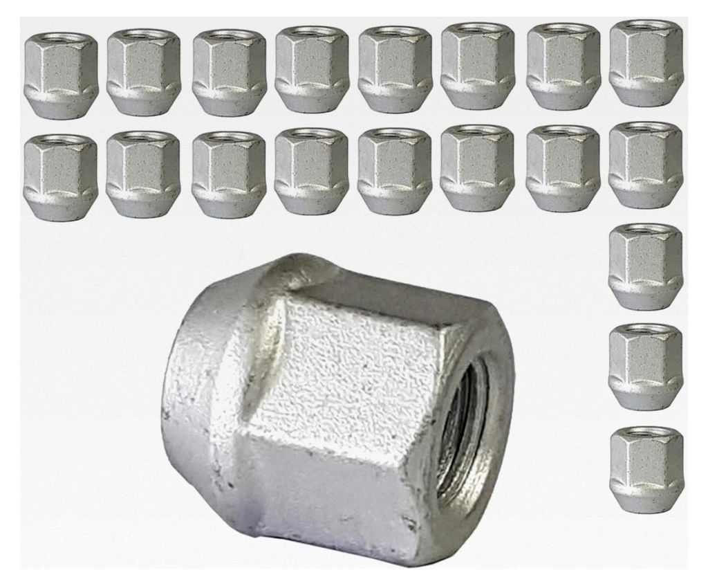 20 Radmutter M12x1,5 60° Kegelbund offen mit Bund DC SW 19mm 20-