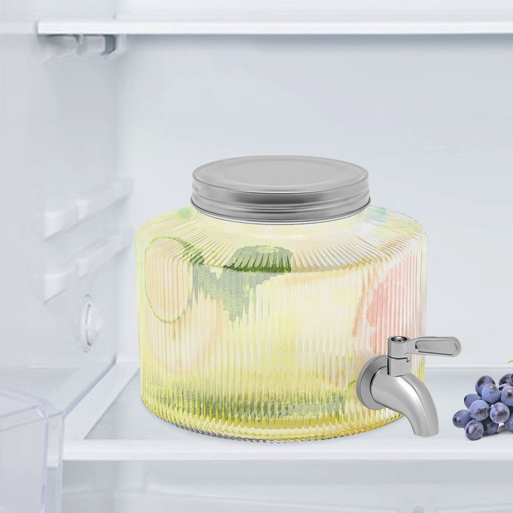 Kühlschrank-Wasserspender – 3,5 Liter, Aus PP-Kunststoff, Mit Hahn, Für Wasser, Saft & Getränke, Weiß, Platzsparend
