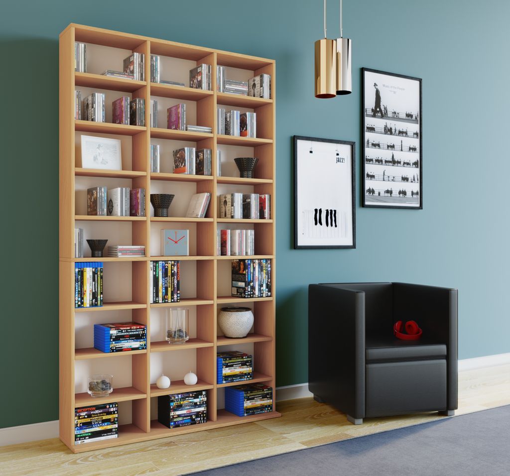 VCM my home regał Megosa Maxi buk 102,0 x 23,0 x 180,0 cm Zdjęcie produktu 4
