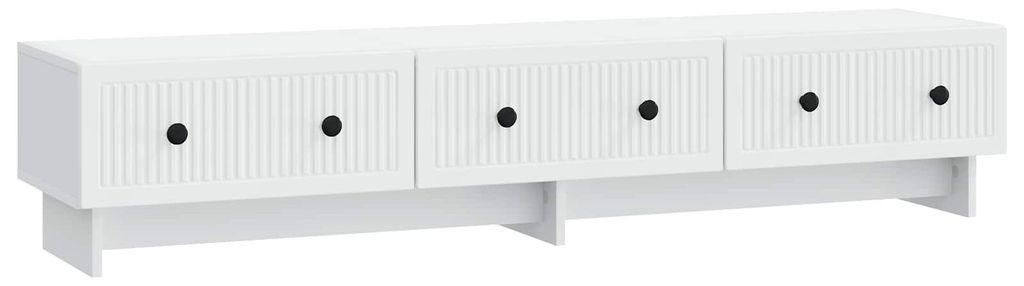 TV-Schränk mit Schubladen Weiß 147 x 34,5 x 30 cm Holzwerkstoff