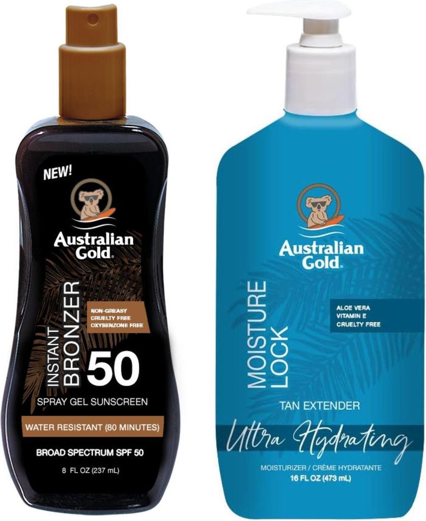 Australian Gold Bronzer Spray Gel SPF50 + Feuchtigkeitssperre 473 ml