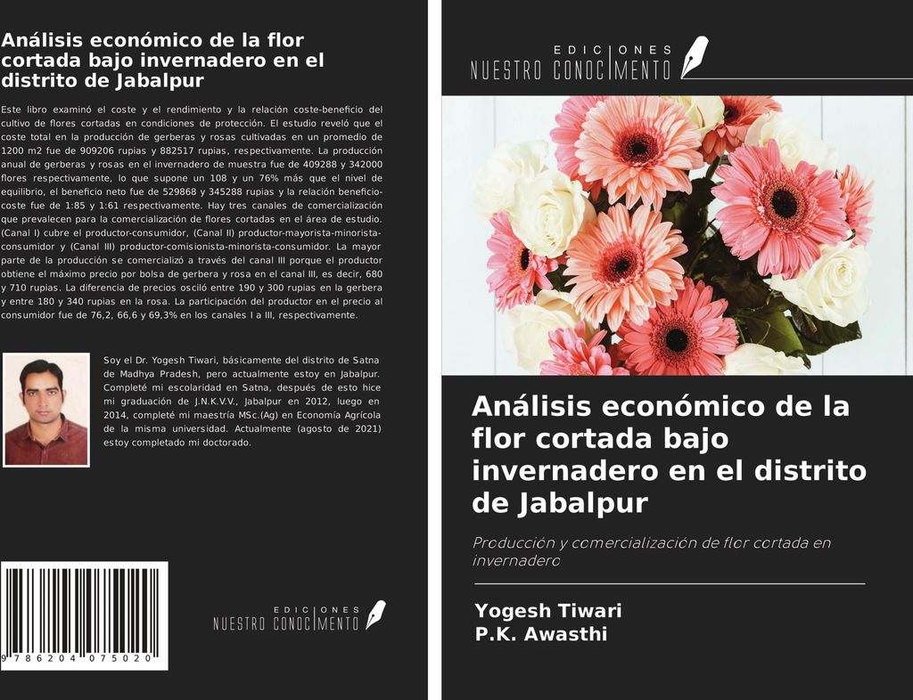 Análisis económico de la flor cortada bajo invernadero en el distrito de Jabalpur