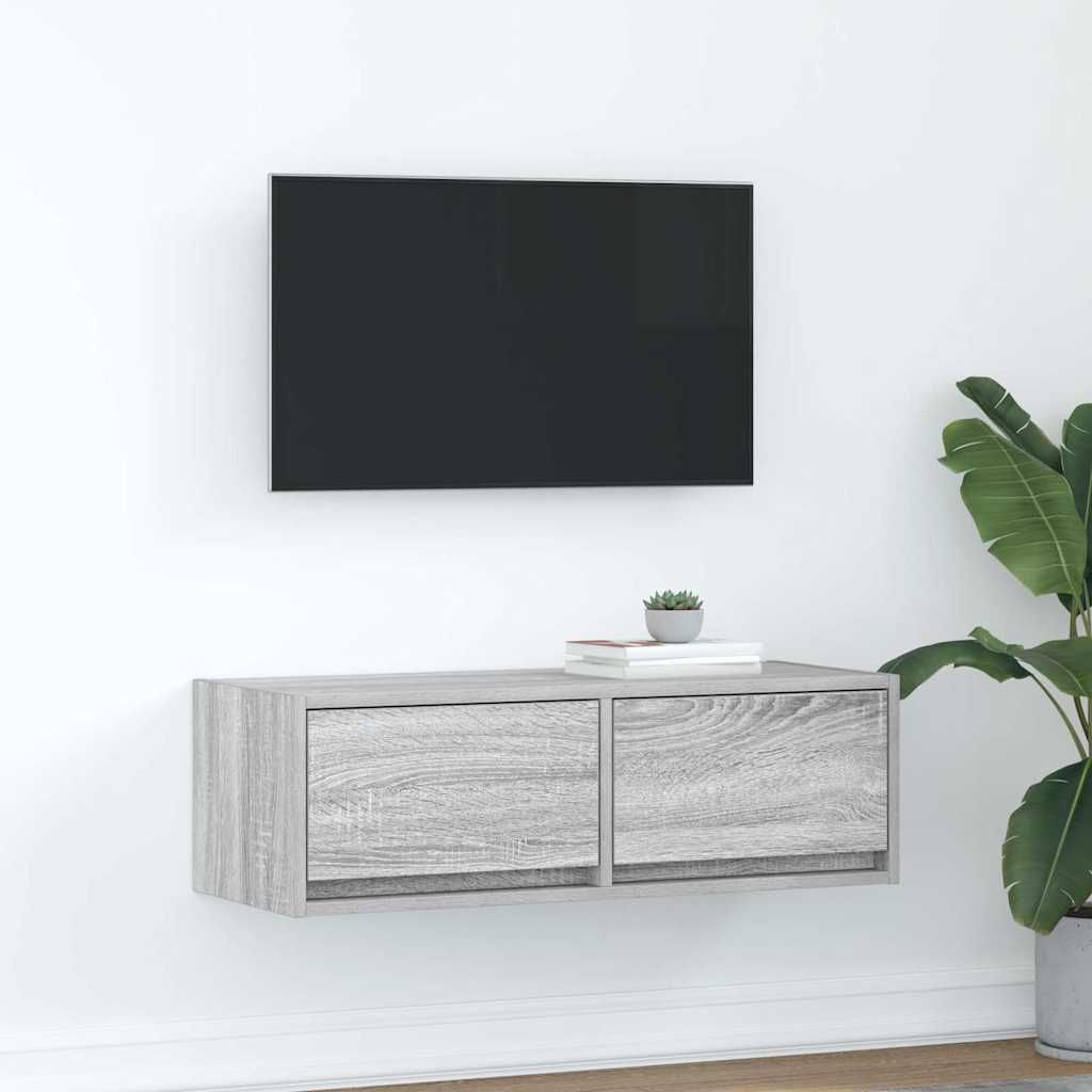 Maison Exclusive - TV-Schrank Grau Sonoma 80x31x25,5 cm Holzwerkstoff