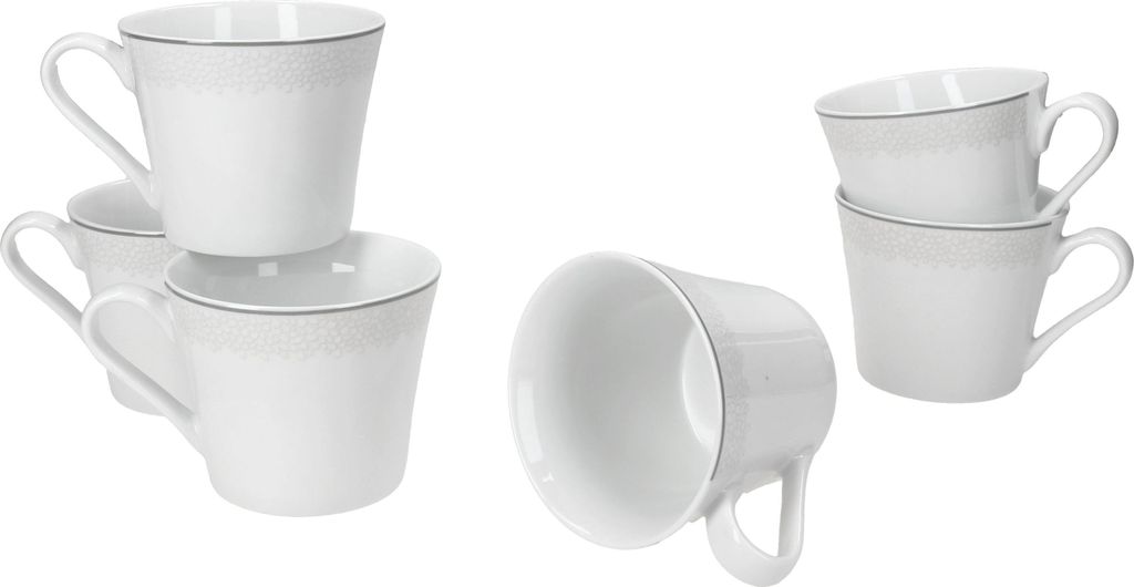 Ritzenhoff Venezia Kaffeetasse für 6 Personen Becher Pott Relief