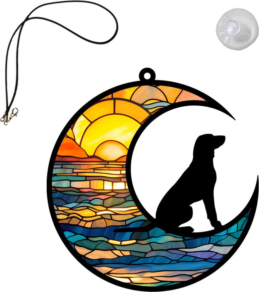 Gedenkanhänger für Haustiere, lichtbeständig, Sonnenfänger für Hunde, Anhänger zum Verlust eines Haustiers, Geschenk für Tierliebhaber