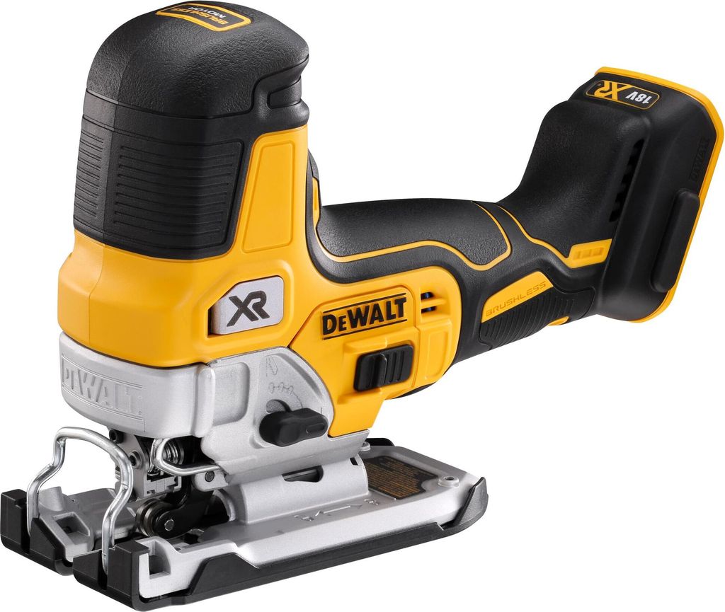 A cordless jigsaw is shown against a white background.