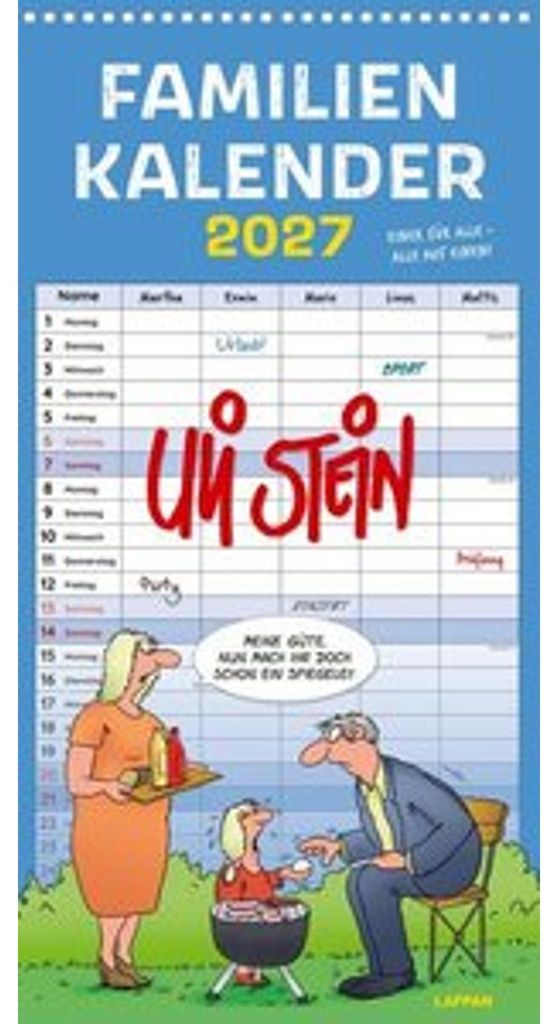 Uli Stein Familienkalender 2027: Familienplaner mit 5 Produktbild 