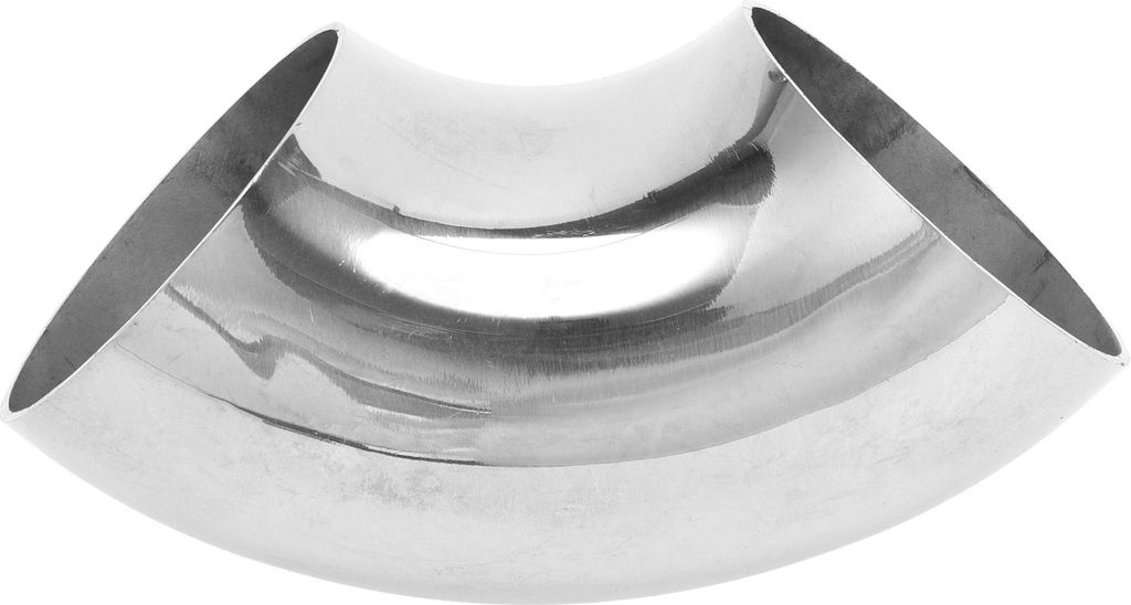 90 Grad Bogenbogen Auto Modifizierte Auspuffrohrleitung Rohrleitung 2" Zoll OD Dicke 1,5 mm/16GA 51x133x1,5 mm SS316 Edelstahl Silberton