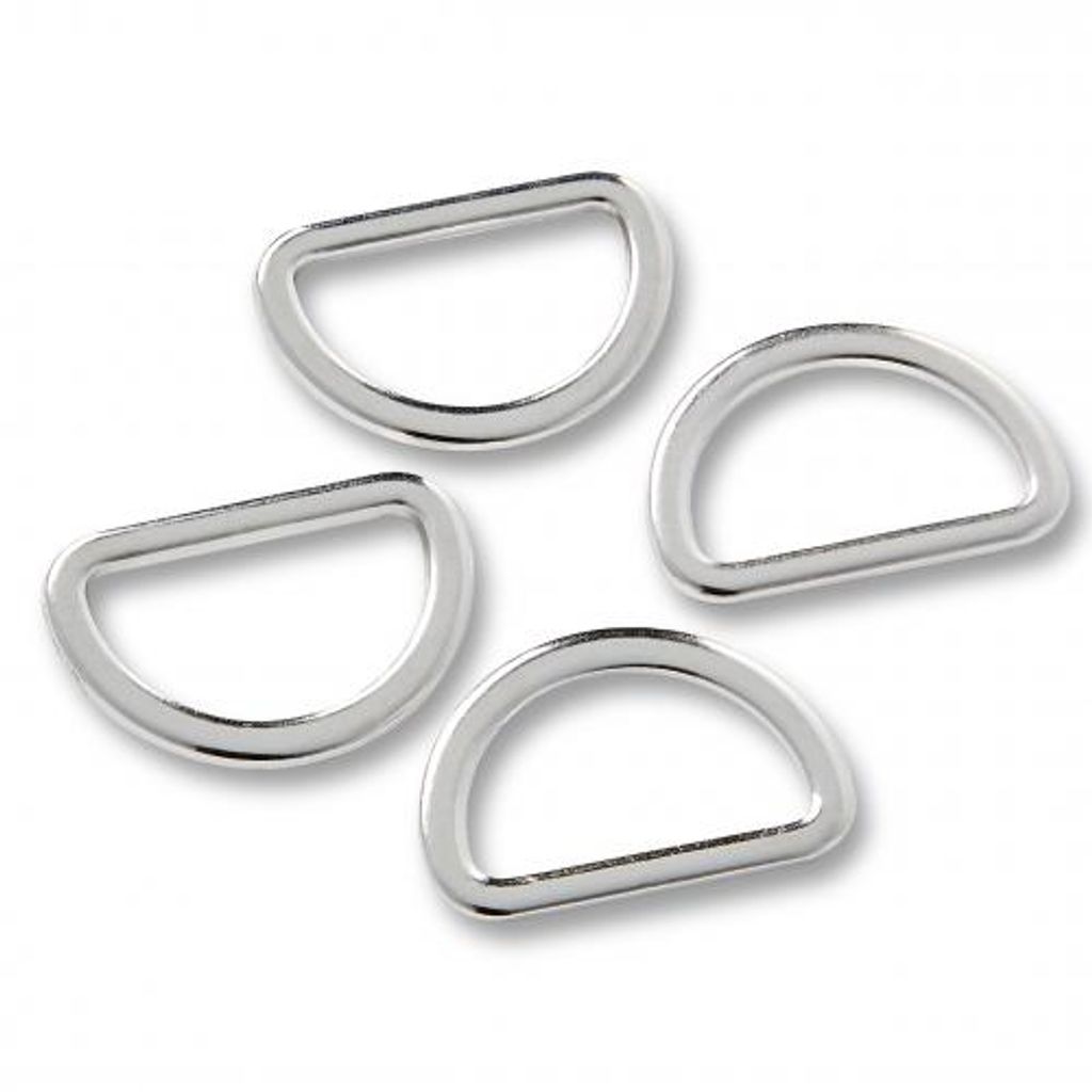 PRYM Halbrundringe, 20 mm, silber