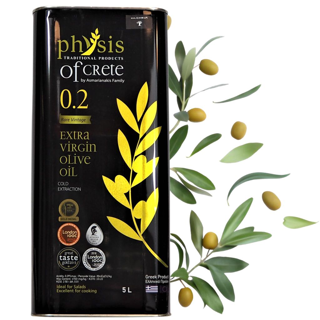 Grecka oliwa z oliwek extra virgin Physis of Crete 0,2% 5 l Zdjęcie produktu 