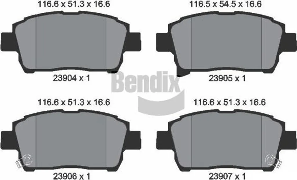 Plaquettes de frein BENDIX BPD2062 OE 1014003350 pour Toyota MR 2