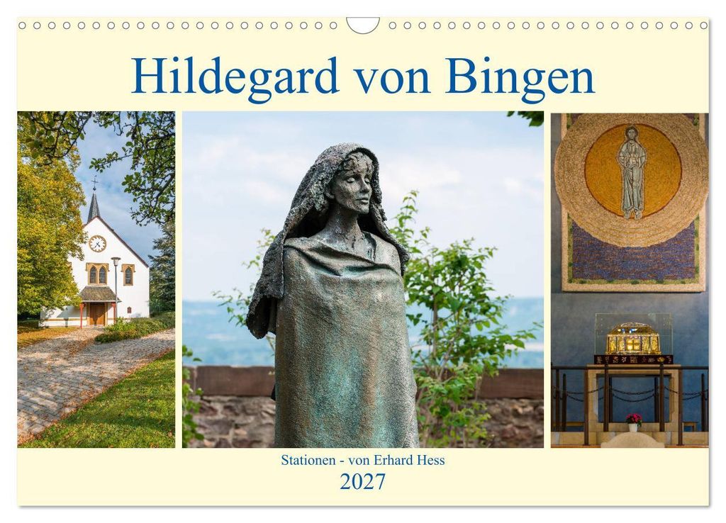 Hildegard von Bingen - Stationen (Wandkalender 2027 DIN A3 quer), CALVENDO Monatskalender