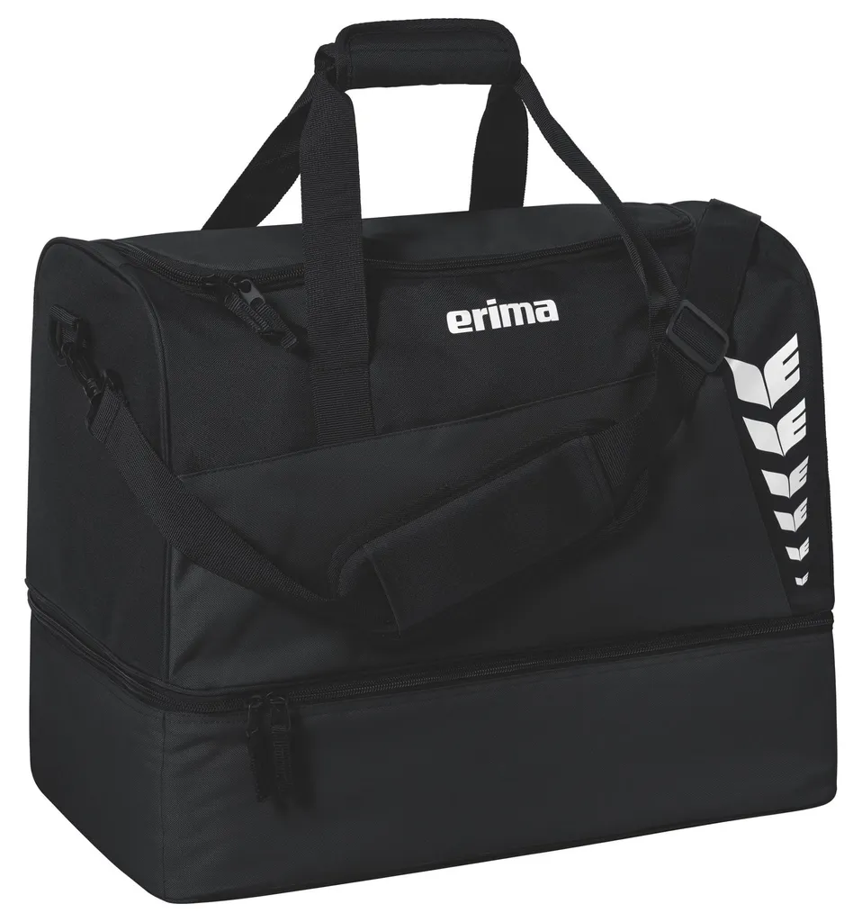 Sac de sport Erima Six Wings avec compartiment à chaussures noir - 40L
