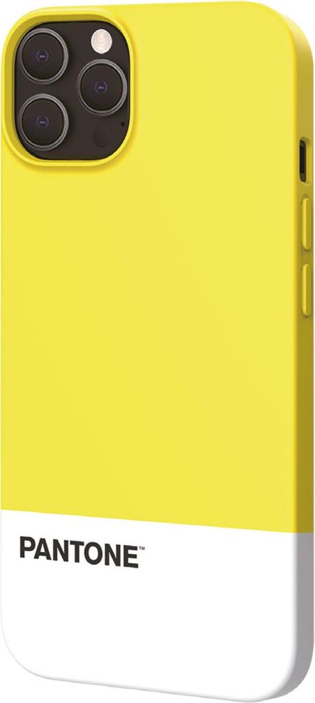 Pantone PT-PC1008Y, Cover, Apple, iPhone 13 Pro, 15,5 cm (6.1"), Weiß, Gelb