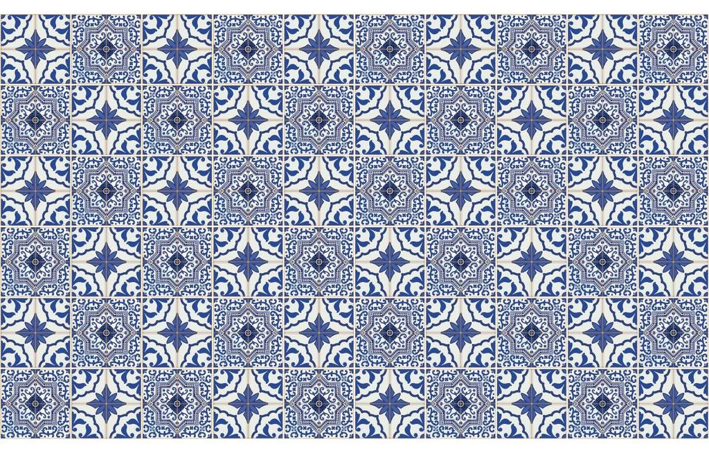 Selbstklebende Fliesenaufkleber für Küche und Bad – 60 FACUNDO AZULEJOS Fliesenaufkleber – 60 Aufkleber 15 x 15 cm