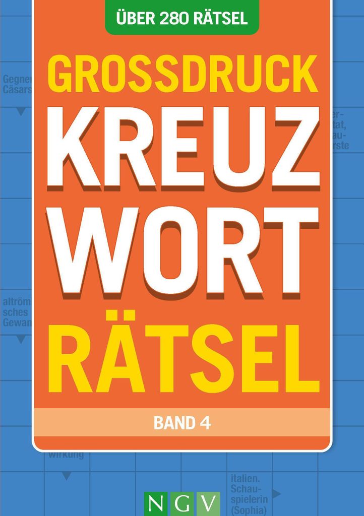 Großdruck Kreuzworträtsel - Band 4 - Über 280 Rätsel in Produktbild 