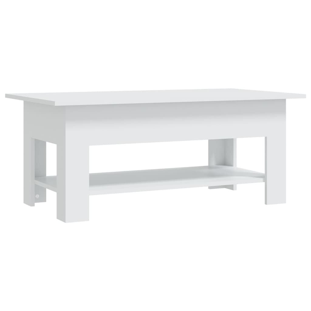 vidaXL Konferenční stolek bílý 102x55x42 cm Materiál dřevo Obrázek produktu 