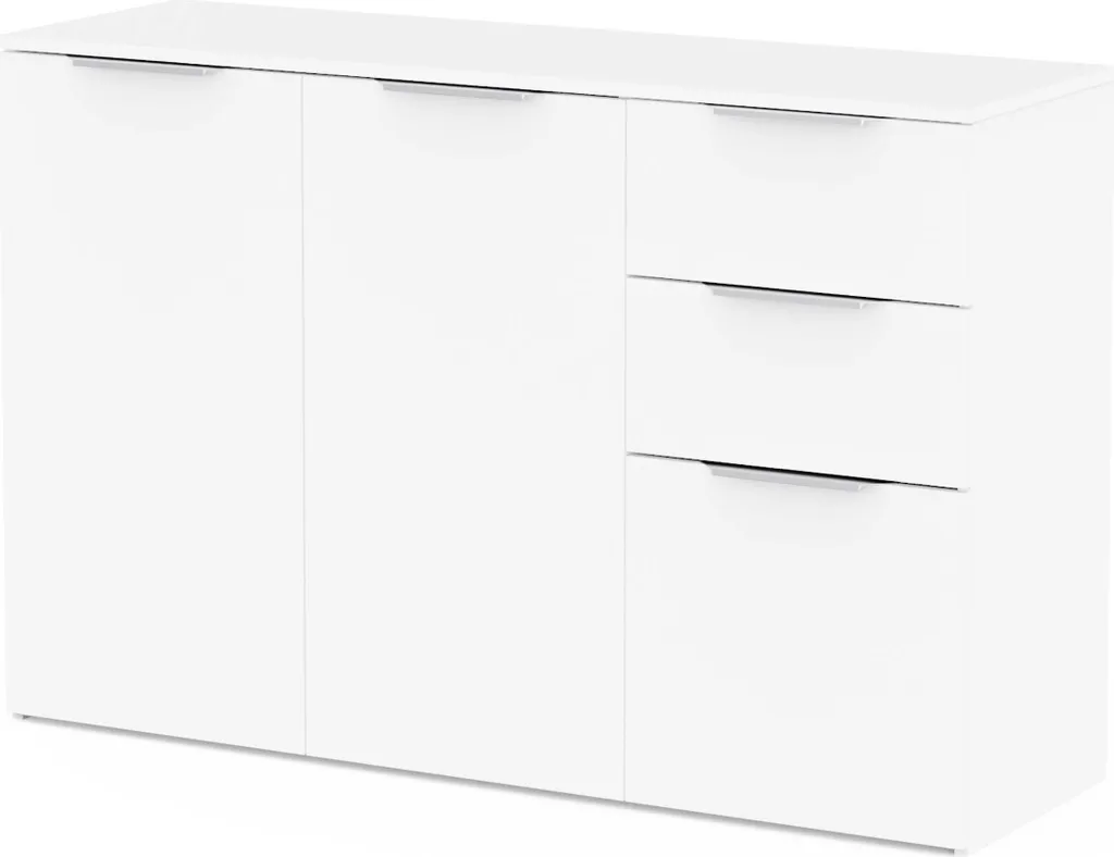 Buffet Rangement Blanc GHOST L119,5 cm Solution Gain de Place Maison