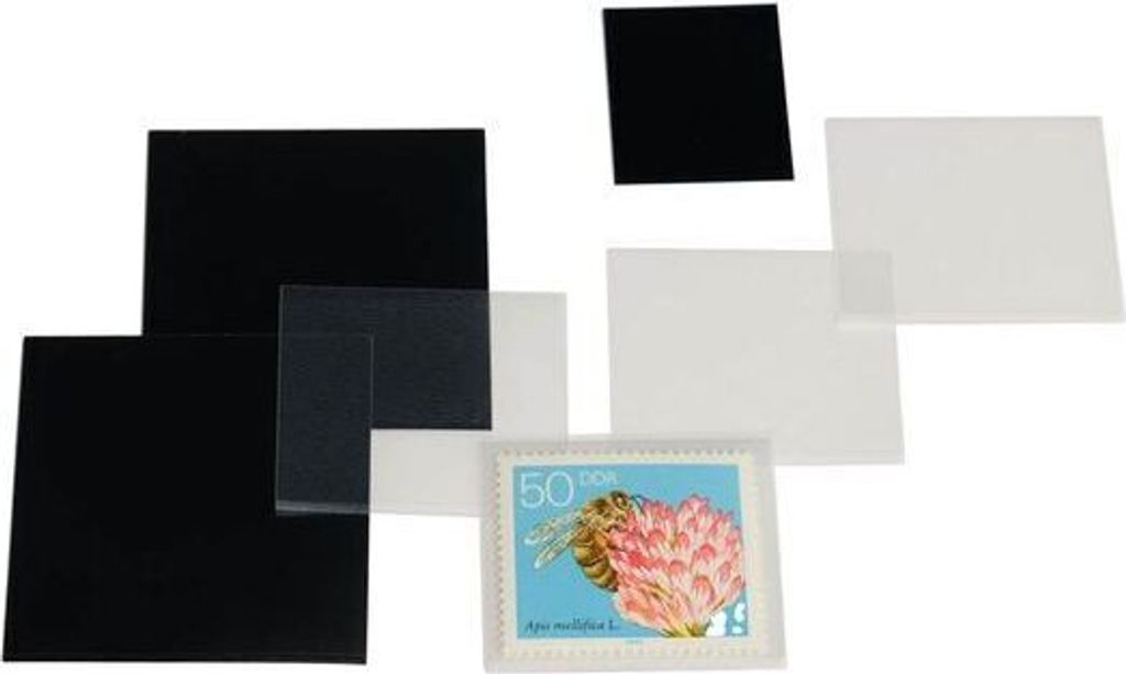 HAWID-Zuschnitt 39x37 mm, schwarze Trägerfolie