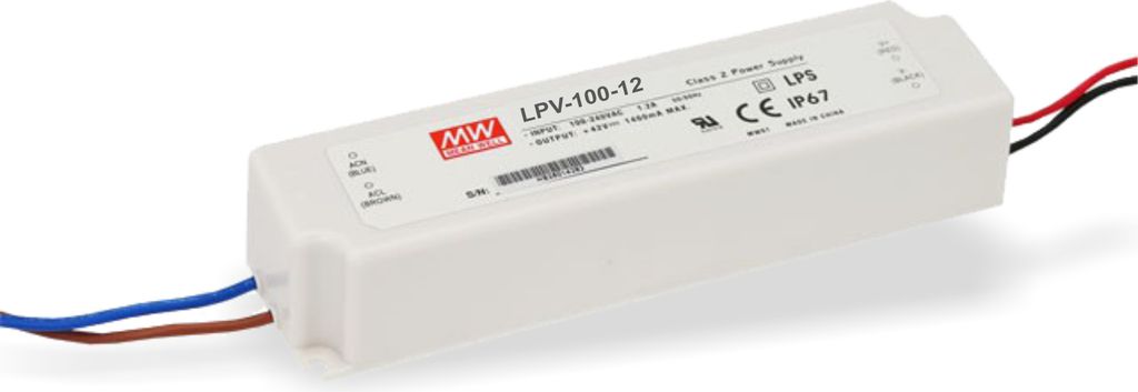 MEAN WELL | LPV-Serie - LED-Trafo Konstantspannung IP67 | Produktbild 