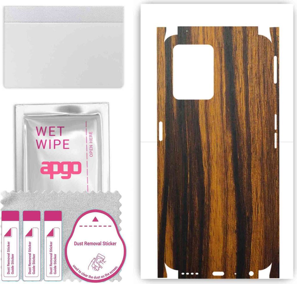 apgo Rückseite + Seiten Schutzfolie, Skin, kompatibel mit Realme 9 Pro, Hinten Displayschutzfolie aus Vinylfolie, kratzfest, einfache Montage - Ti...