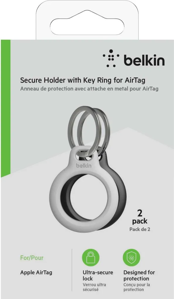 Évitez de Perdre vos AirTags avec l'Étui Belkin Secure Holder - Pack de 2