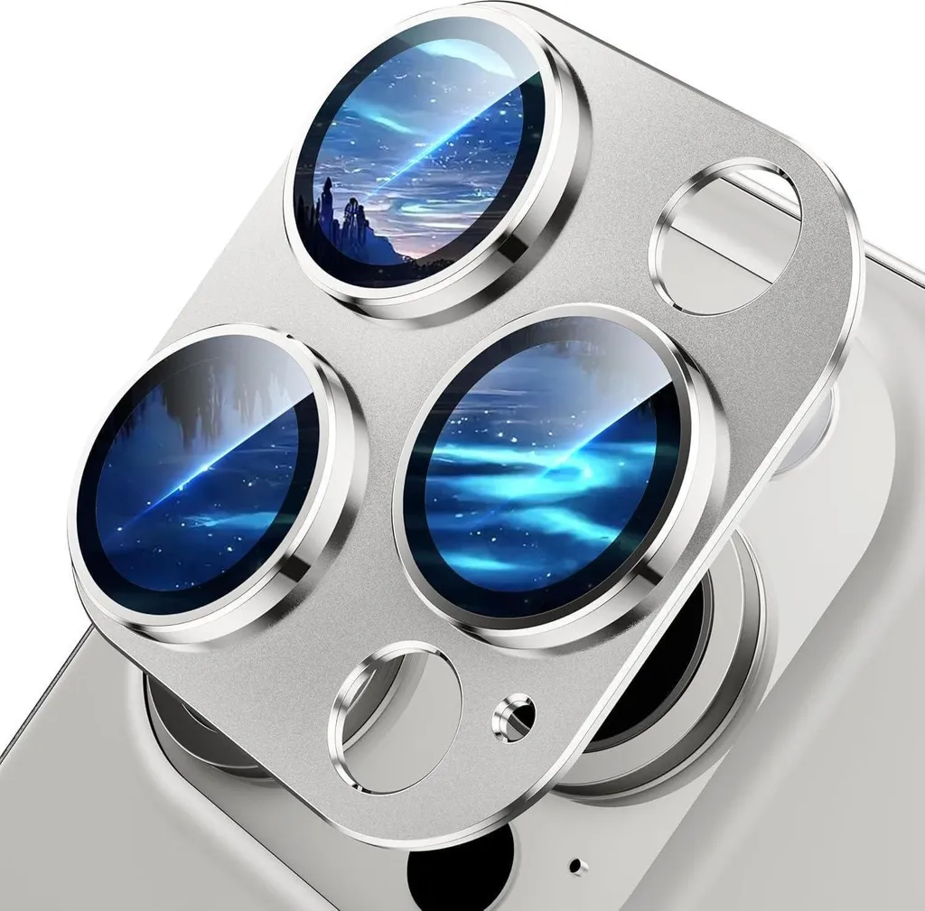 Vetro Temperato 9H iPhone 15 Pro Max - Protezione Camera Matt White