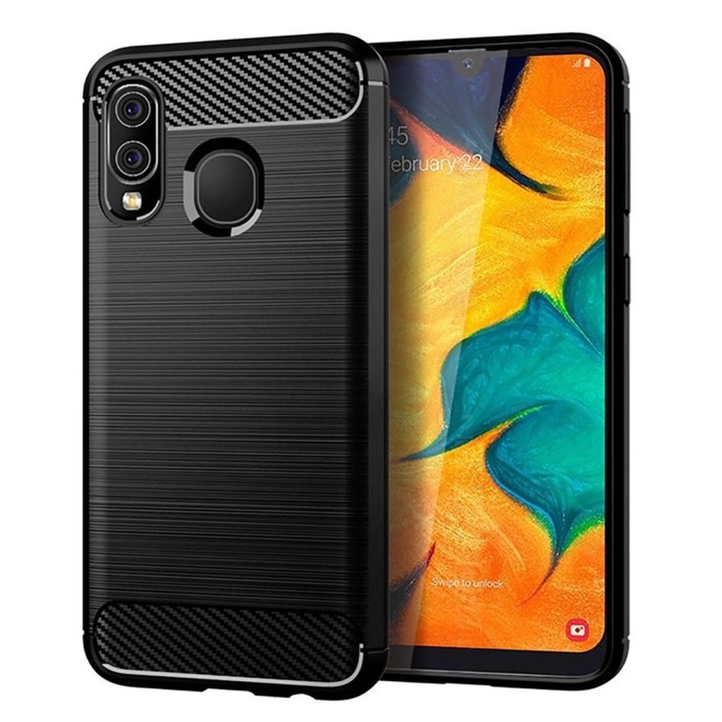 CARBON passend für SAMSUNG Galaxy A40 schwarz