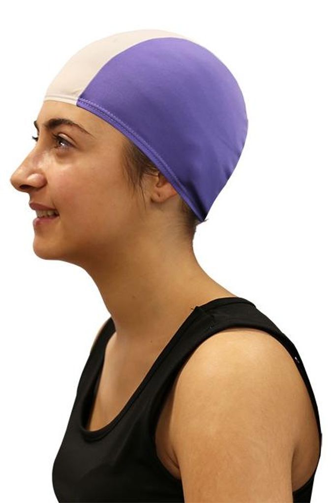 Softee Junior Polyester-Badekappe Blau/Weiß
