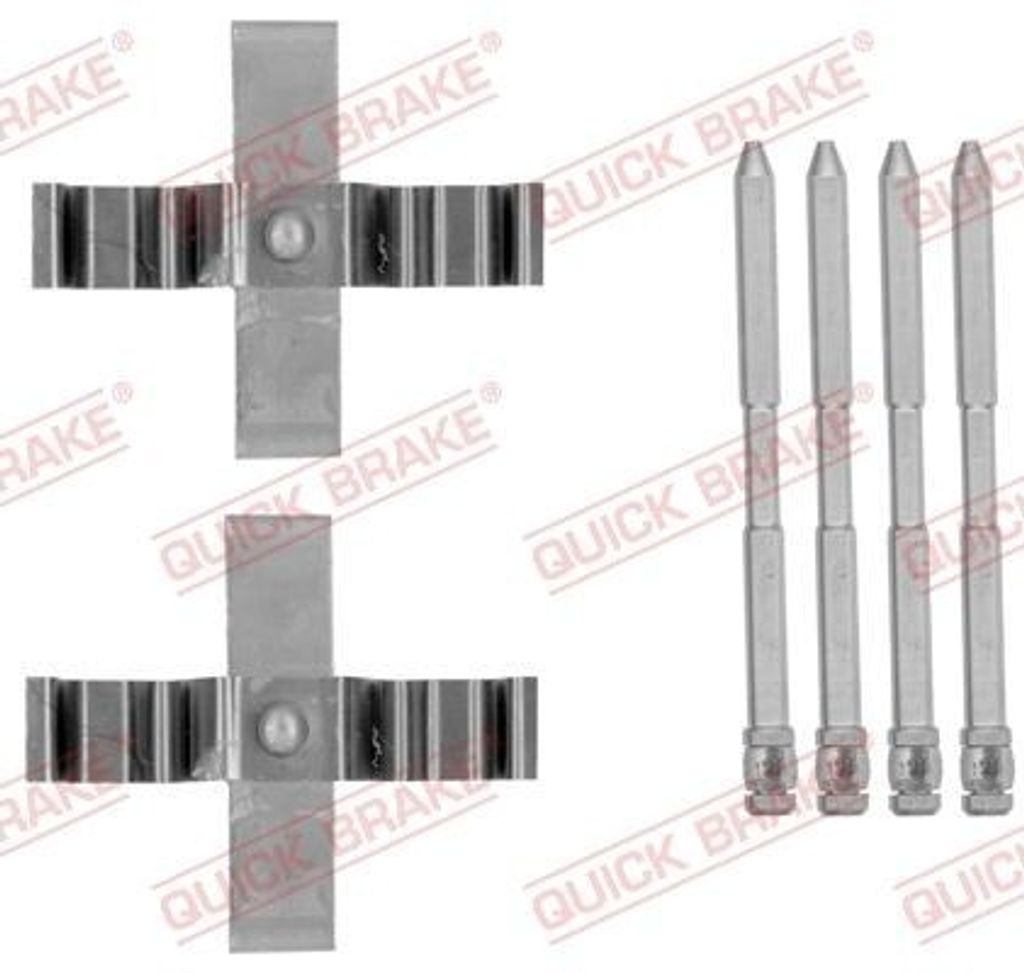 QUICK BRAKE 109-1801 Zubehörsatz Scheibenbremsbelag Hinten für BMW 1 Schrägheck (E87) 1 Schrägheck (E81) 1 Cabrio (E88) 1 Coupe (E82)