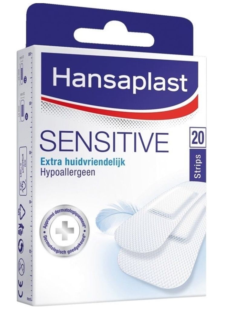 Hansaplast Sensitive Plastry, 20 sztuk (PRODUKT Z NIEMIEC) Obrázek produktu 