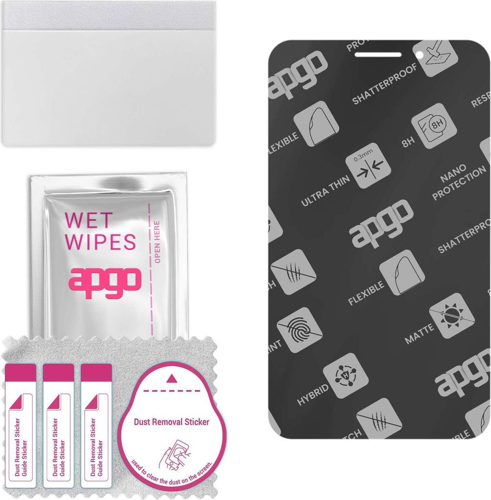 apgo Hybrid Schutzglas, Matt, kompatibel mit Asus Fonepad, Flexible Nano Glass, toller Ersatz für Hartglas, kratzfester Displayschutzglas, Display...