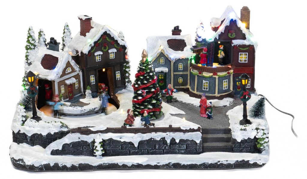 Pohyblivá vianočná scéna s osvetlením, 45 x 20,5 cm Obrázok produktu 