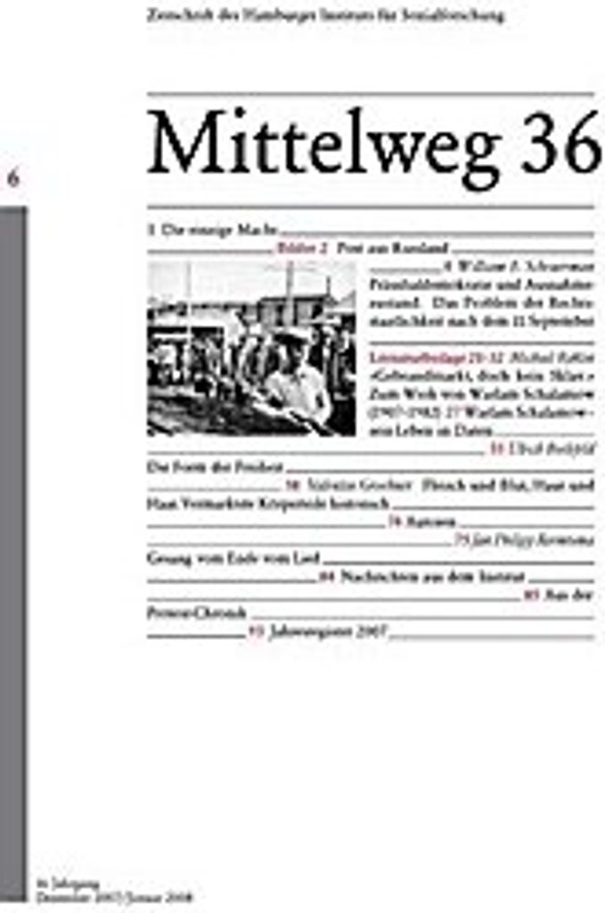 Das Problem der Rechtsstaatlichkeit nach dem 11. September