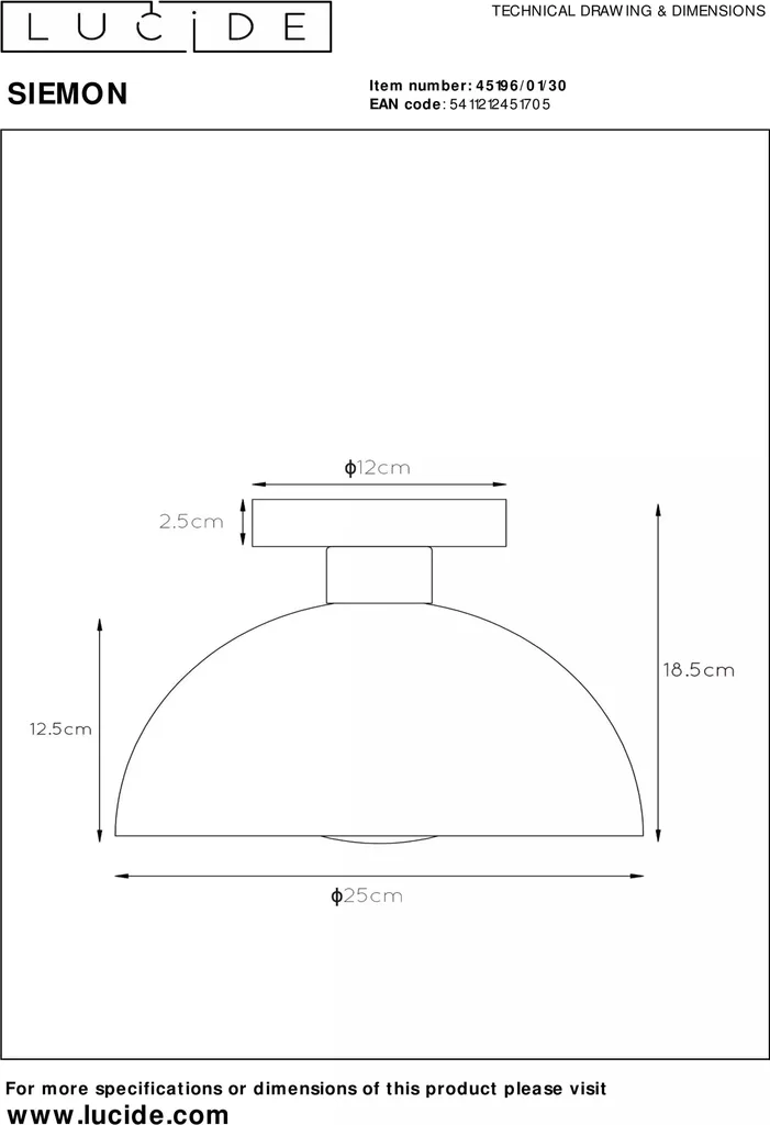 Plafonnier SIEMON semi-circulaire E27 : finissez-en avec l'éclairage terne - 3